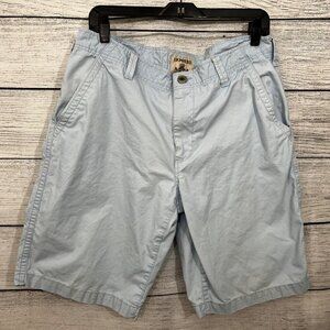 Express Mens Light Blue Casual Shorts, Size 34